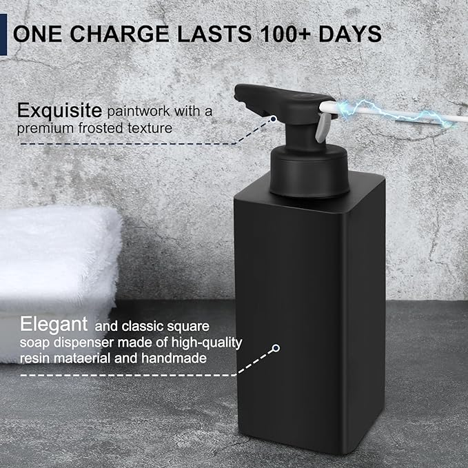 Tesrin Resin Square automatic soap dispenser