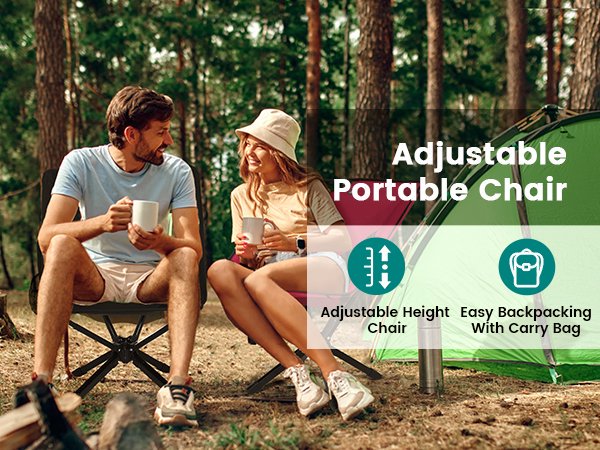 Quick-Fold Adjustable Camping Chair