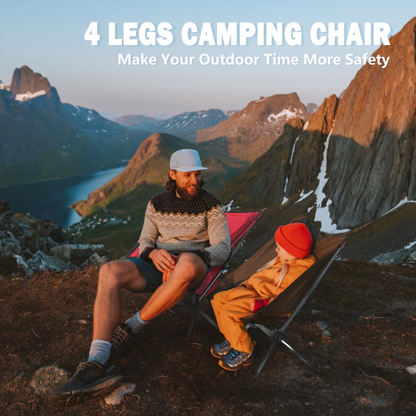 380 LBS Capacity Ultra-Compact Camping Chair | 10s Setup, Lightweight & Durable
