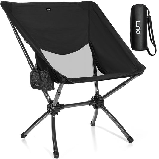 380 LBS Capacity Ultra-Compact Camping Chair | 10s Setup, Lightweight & Durable