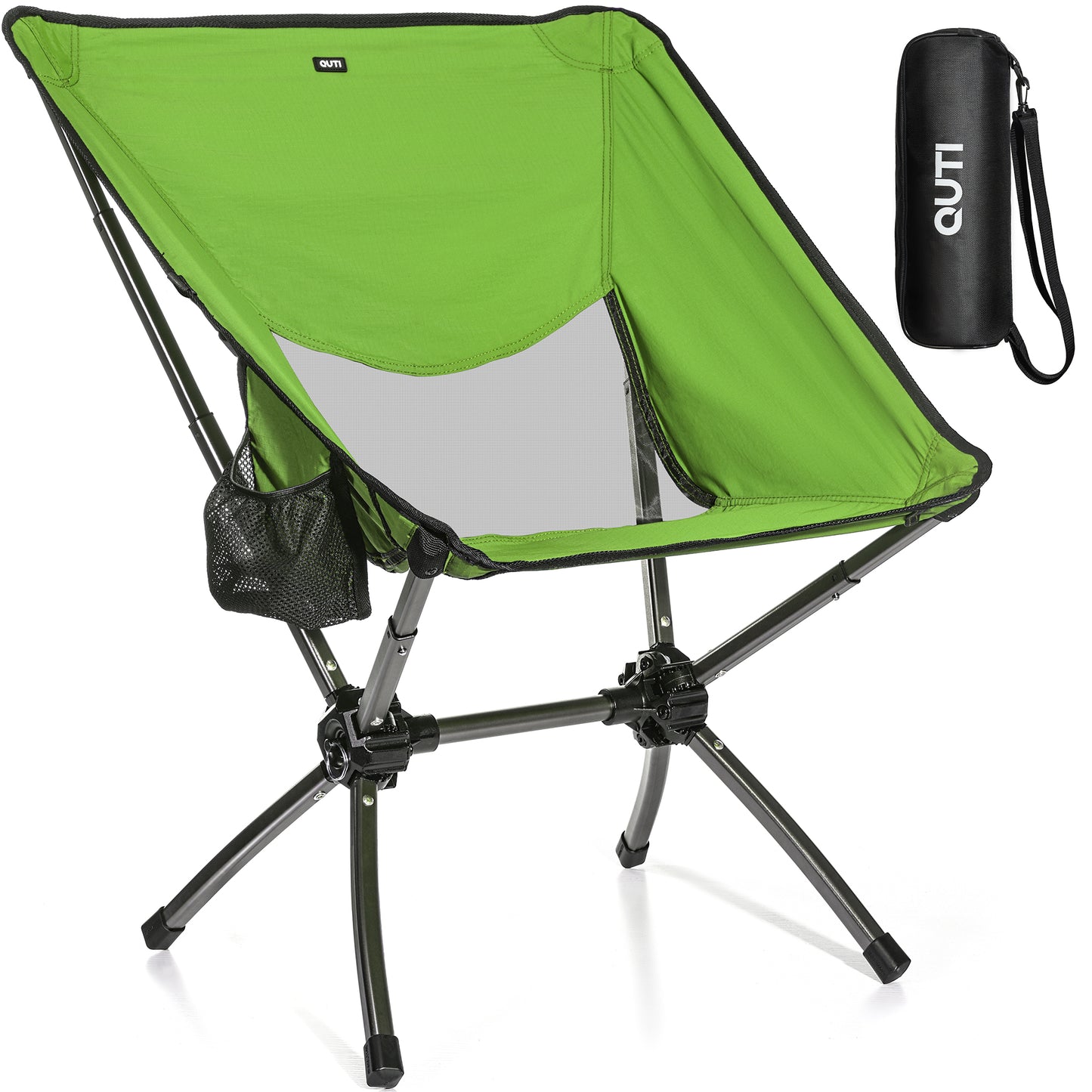 380 LBS Capacity Ultra-Compact Camping Chair | 10s Setup, Lightweight & Durable