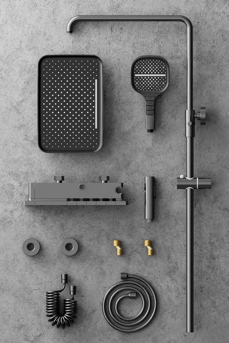Tesrin TS-S129 Stylish Shower System with LED Display